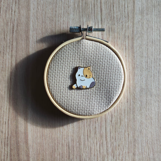 Pin's Chat Mignon Tricolore Animal félin