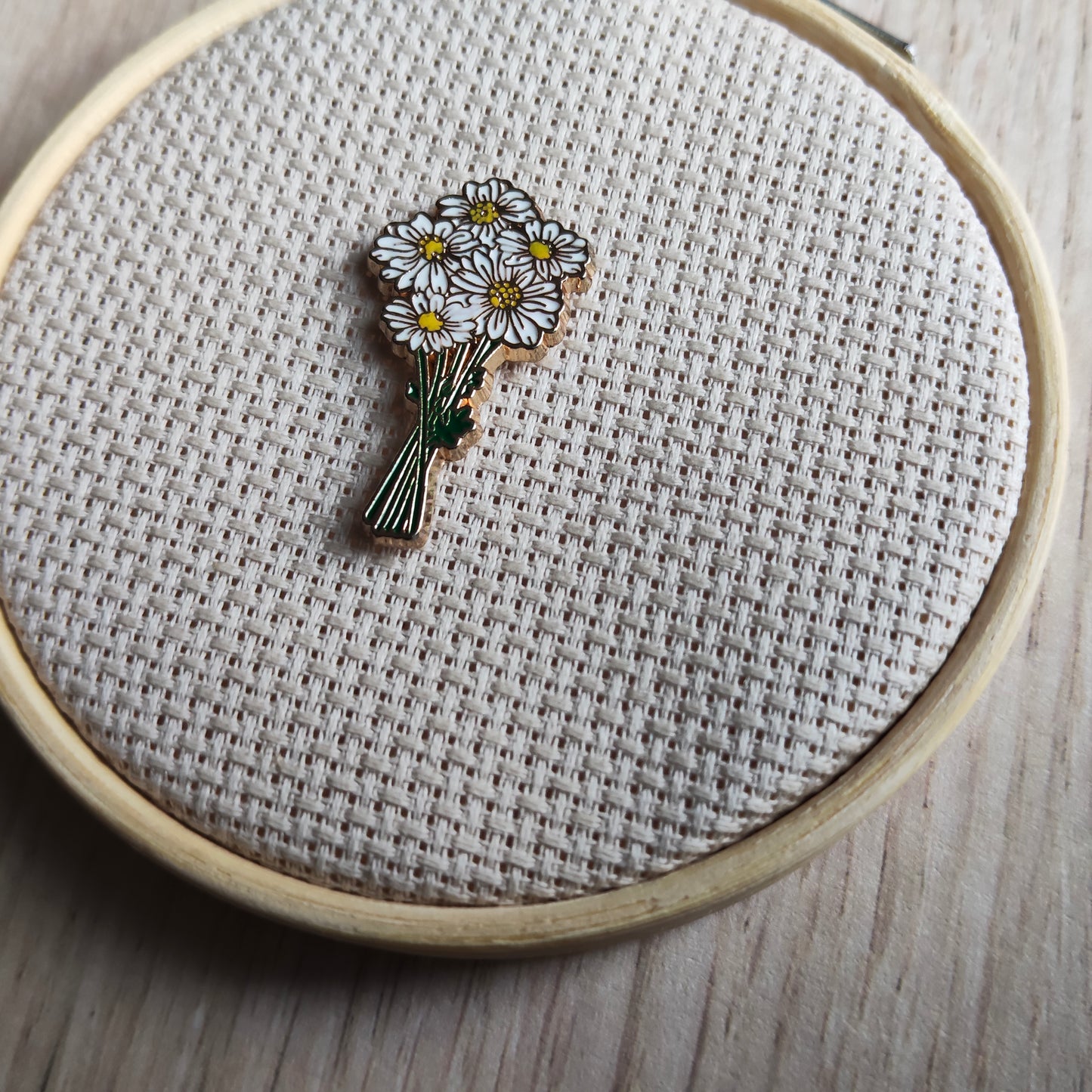 Pin's Fleur bouquet marguerite nature printemps jardin