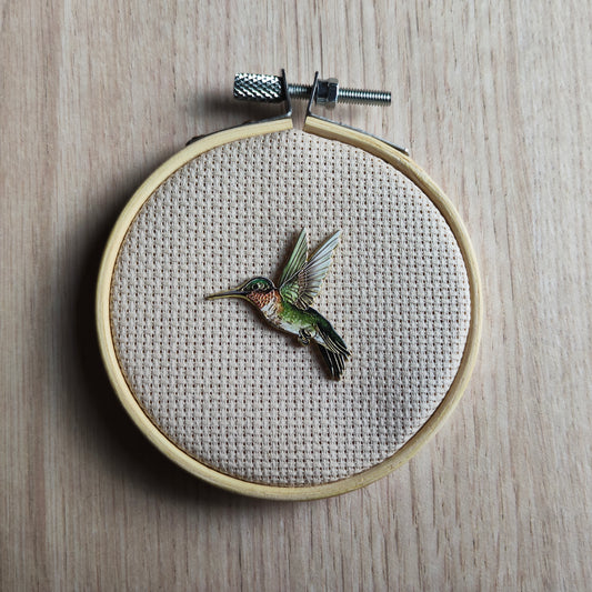 Pin's colibri vert oiseau exotique animal